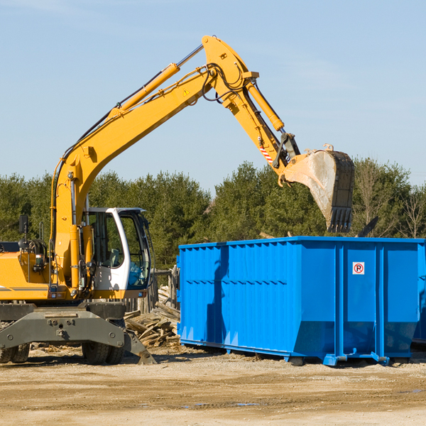 what size residential dumpster rentals are available in Uwchland Pennsylvania